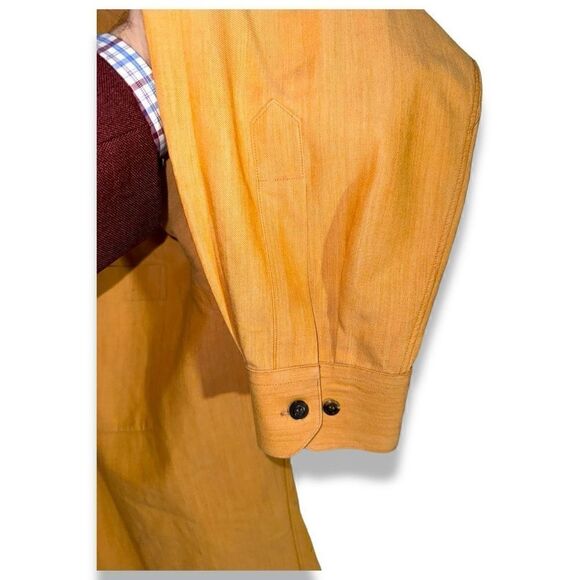 Scott Barber Golden Yellow Button Down Shirt Size XL - Picture 6 of 8